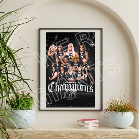 ACES WNBA CHAMPS 11"x17" Art Print - Picture 1 of 2